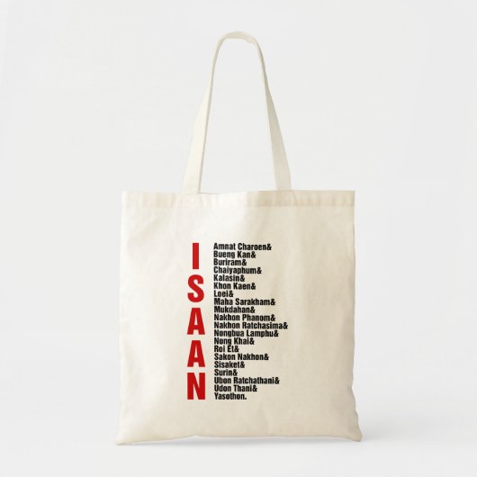 Steden van Isaan, Thailand Tote Bag (Voorkant)