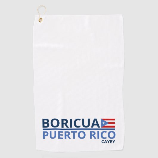Steden van Puerto Rico Golf Handdoek (Voorkant)