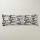 "Stedenbouwkundige sereniteit" Lichaamskussen (Achterkant)