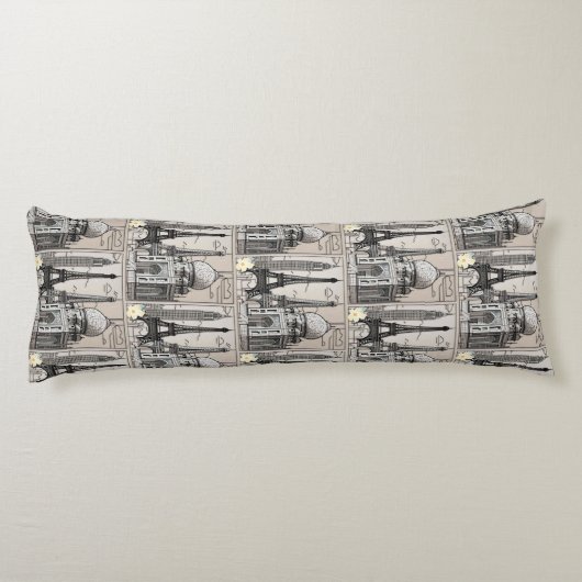 "Stedenbouwkundige sereniteit" Lichaamskussen (Achterkant)