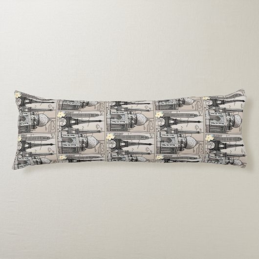 "Stedenbouwkundige sereniteit" Lichaamskussen (Voorkant)