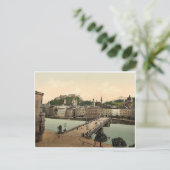 Stedenbrug, Salzburg, Oostenrijks-Hongaarse zeldza Briefkaart (Staand voorkant)
