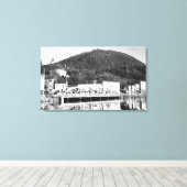Stedman Street Bridge en Deer Mountain, Canvas Afdruk (Insitu (Houten vloer))