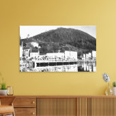 Stedman Street Bridge en Deer Mountain, Canvas Afdruk (Insitu (Woonkamer))