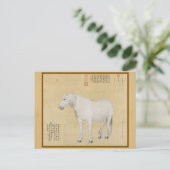 Steed - een paard genaamd Benxiaocong Chinese beel Briefkaart (Staand voorkant)