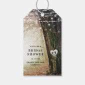 steeds meer | Betoverd bos | amberkleurig Vrijgeze Cadeaulabel (Achterkant)