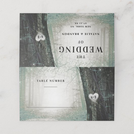 steeds meer | Betoverd bos | MOSS-tabelnummer Plaatskaartje (Buitenkant ongevouwen)
