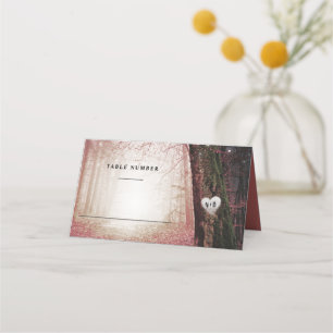 steeds meer Betoverd bos Roze tabelnummer Plaatskaartje