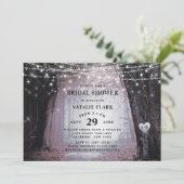 steeds meer | Betoverd Forest Mauve Vrijgezellenfe Kaart (Staand voorkant)