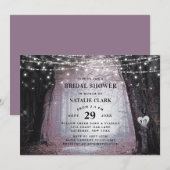 steeds meer | Betoverd Forest Mauve Vrijgezellenfe Kaart (Voorkant / Achterkant)