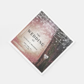 steeds meer | Betoverd sprookjesbos | Roze diner Servet (Hoek)