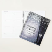 steeds meer | betoverde bos Paarse bruiloft planne Planner (Display)