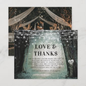 steeds meer | Betoverde Fairy Forest Liefde en Bed Bedankkaart (Voorkant / Achterkant)