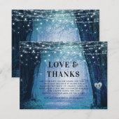 steeds meer | Betoverde Fairy Forest Liefde en Bed Bedankkaart (Voorkant / Achterkant)