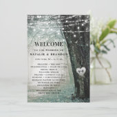 steeds meer | Betoverde Fairy Forest Moss Ceremoni Programmakaart (Staand voorkant)