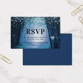 steeds meer | Betoverde Forest Blue RSVP Insert-Ka Visitekaartje