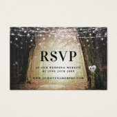 steeds meer | Betoverde Forest Gold RSVP Insert-Ka Visitekaartje (Voorkant)