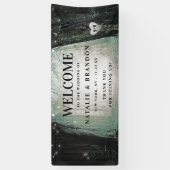 steeds meer | Betoverde Forest Moss bruiloft Welko Spandoek (Verticaal)