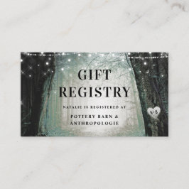 steeds meer | Enchanted Forest Shower Gift Registr Informatiekaartje