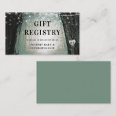 steeds meer | Enchanted Forest Shower Gift Registr Informatiekaartje (Voorkant / Achterkant)