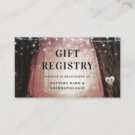 steeds meer | Enchanted Forest Shower Gift Registr Informatiekaartje
