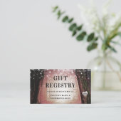 steeds meer | Enchanted Forest Shower Gift Registr Informatiekaartje (Staand voorkant)