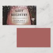 steeds meer | Enchanted Forest Shower Gift Registr Informatiekaartje (Voorkant / Achterkant)