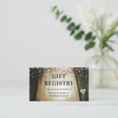 steeds meer | Enchanted Forest Shower Gift Registr Informatiekaartje (Staand voorkant)
