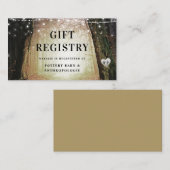 steeds meer | Enchanted Forest Shower Gift Registr Informatiekaartje (Voorkant / Achterkant)