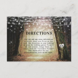 steeds meer | Enchanted Forest Wedding Directions Informatiekaartje