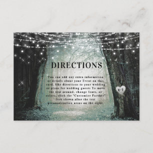 steeds meer   Enchanted Forest Wedding Directions Informatiekaartje