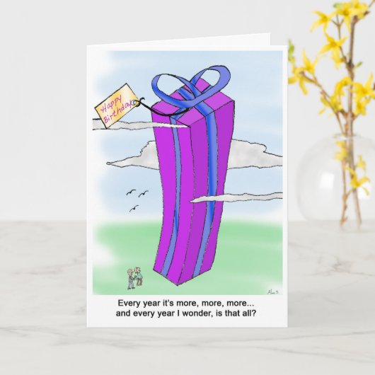 Steeds meer leuke verjaardagen Kaart (Gele Bloem)