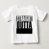 STEEDS OUTTA CUSTOM JOUW TEKST HIER T-SHIRT (Voorkant)
