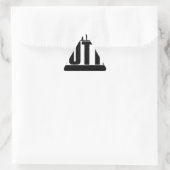 STEEDS OUTTA CUSTOM JOUW TEKST HIER T-SHIRT STICKER (Tas)