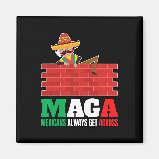 Steeds over Anti Funny Mannen Mexico Pride Magneet (Voorkant)