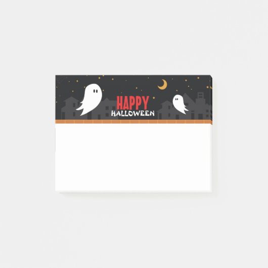 Steeds terugkerende spookbeelden in de stad post-it® notes (Voorkant)