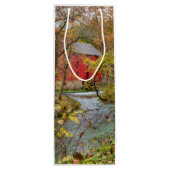 Steeg door de bossen wijn cadeautas (Achterkant)