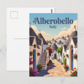 Steeg in Alberobello Italië Briefkaart (Voorkant / Achterkant)