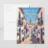 Steeg in Arcos de la Frontera Spanje Briefkaart (Voorkant / Achterkant)