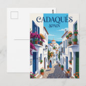 Steeg in Cadaques Spanje Spanje Briefkaart (Voorkant / Achterkant)