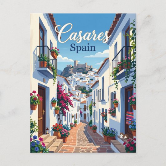 Steeg in Casares, Spanje Spanje Briefkaart (Voorkant)