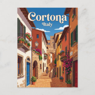 Steeg in Cortona Italië Briefkaart
