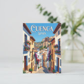 Steeg in Cuenca Spanje Briefkaart (Staand voorkant)