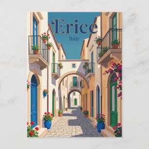 Steeg in Erice Italië Briefkaart