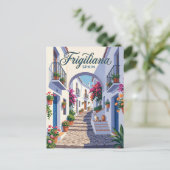 Steeg in Frigiliana Spanje Briefkaart (Staand voorkant)