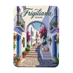 Steeg in Frigiliana Spanje Magneet