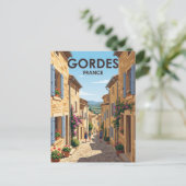 Steeg in Gordes Frankrijk Briefkaart (Staand voorkant)