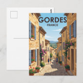 Steeg in Gordes Frankrijk Briefkaart (Voorkant / Achterkant)