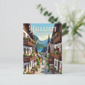 Steeg in Hallstatt Oostenrijk Briefkaart (Staand voorkant)