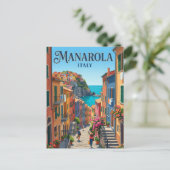 Steeg in Manarola Italië Briefkaart (Staand voorkant)